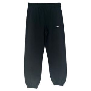 Off-White Wave Out Diag Short Sweatpants in Black Cotton